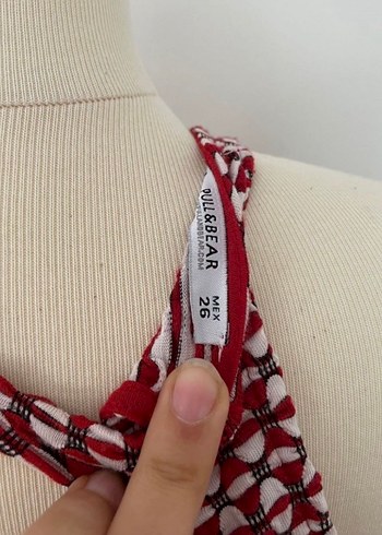 Kırmızı Crop Top - Görsel 3