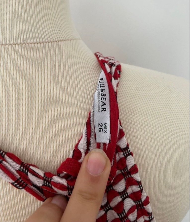 Kırmızı Crop Top - Görsel 3