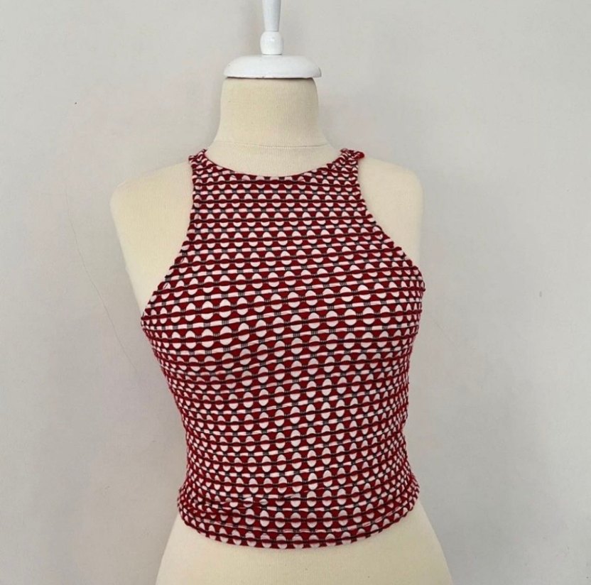 Kırmızı Crop Top - Görsel 2