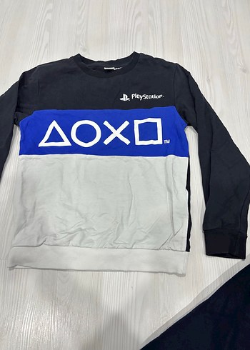 Mavi Baskılı Erkek Çocuk Sweatshirt - Görsel 3