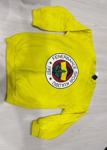 Fenerbahçe Sarı Baskılı Erkek Sweatshirt - Görsel 2