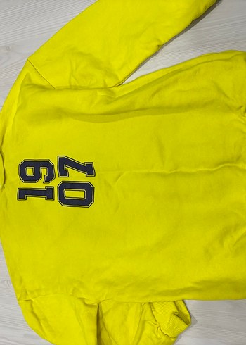 Fenerbahçe Sarı Baskılı Erkek Sweatshirt - Görsel 4
