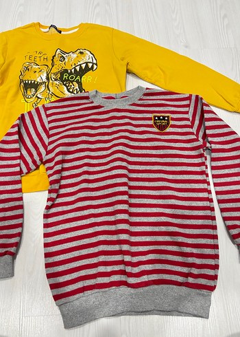 Sarı Baskılı Erkek Çocuk Sweatshirt - Görsel 2