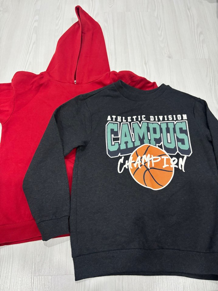 Erkek Çocuk Renkli Baskılı Sweatshirt - Görsel 2