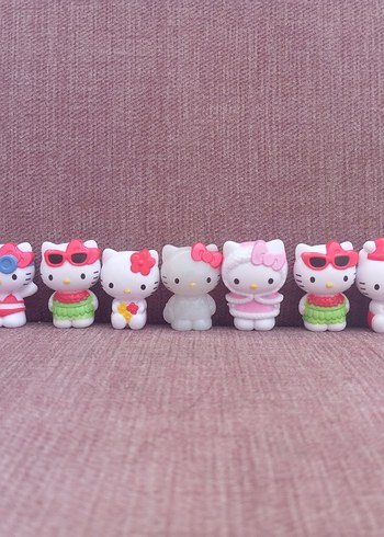Renkli Hello Kitty Figürleri Seti