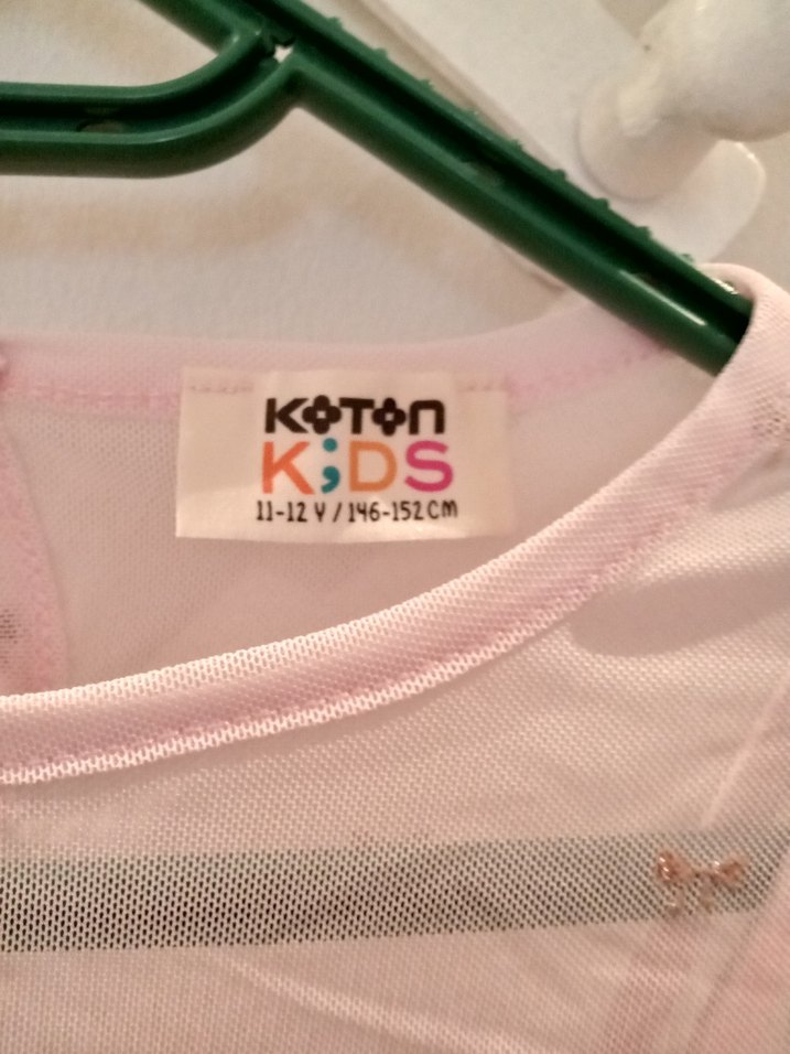 Kız Çocuk Transparan Pembe Tişört - Görsel 2