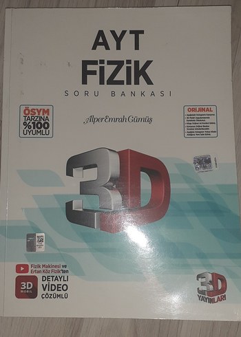 AYT Fizik Soru Bankası 3D Video Çözümlü