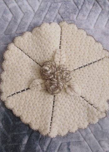 Nakışlı Krem Gelin Seti - Görsel 8