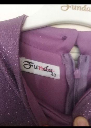 lila renk çok şık tesettür Abiye - Görsel 6