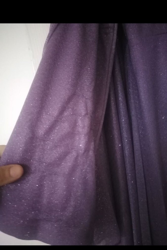 lila renk çok şık tesettür Abiye - Görsel 5