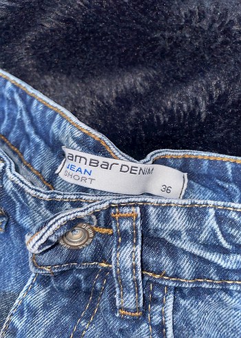 Laci Mavi Kadın Kot Mini Şort - Görsel 2