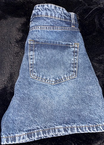 Laci Mavi Kadın Kot Mini Şort - Görsel 4