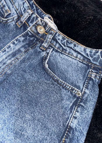 Laci Mavi Kadın Kot Mini Şort - Görsel 3