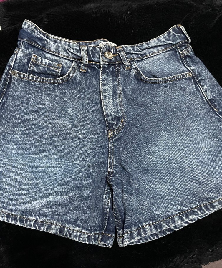 Laci Mavi Kadın Kot Mini Şort - Görsel 5