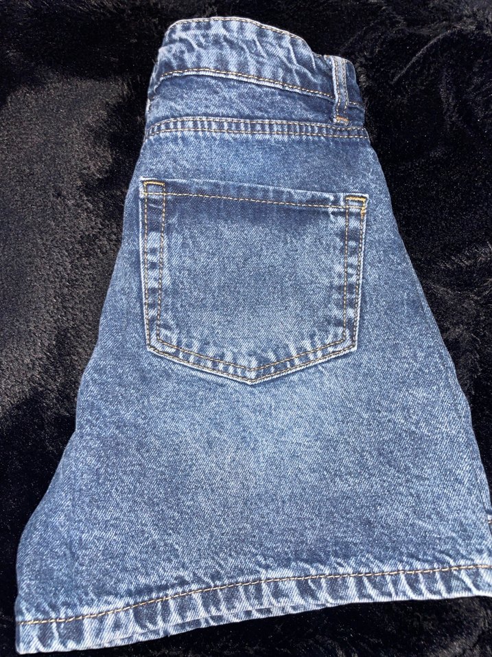 Laci Mavi Kadın Kot Mini Şort - Görsel 4