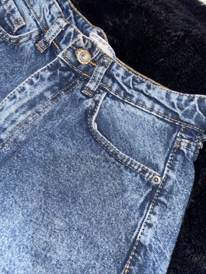 Laci Mavi Kadın Kot Mini Şort - Görsel 3