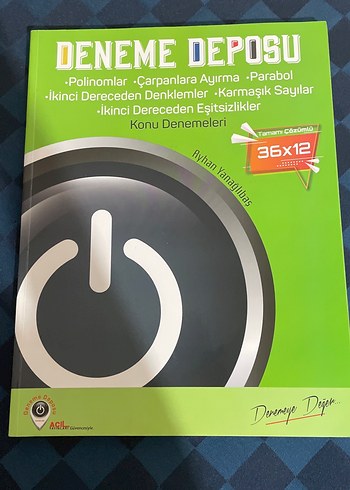 Deneme Deposu Konu Denemeleri Kitabı