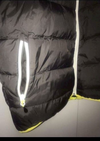 l Beden siyah Renk Siyah Fermuarlı Kadın Kışlık Mont