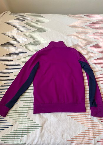 12-13 Yaş Beden Hummel Mor Kız Çocuk Fermuarlı Boğazlı Ceket
