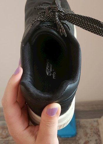 36 Beden Skechers Kadın Siyah Dolgu Topuklu Spor Ayakkabı