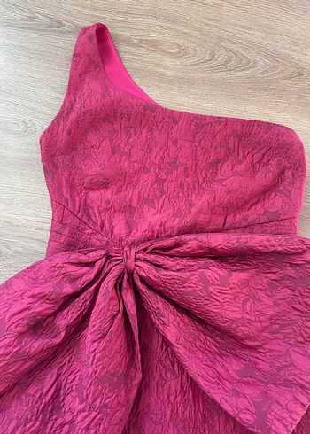 s Beden ADL x Raisa Vanessa Pembe Fiyonk Detaylı Elbise