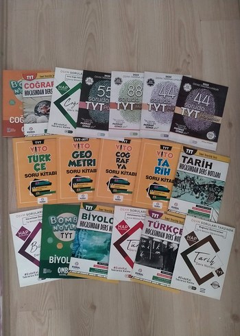TYT Soru Kitapları ve Ders Notları Seti