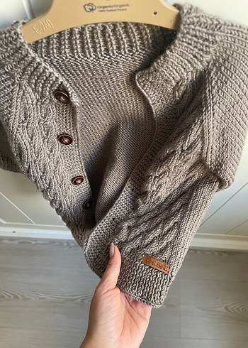 Bohem Tarzı Erkek Çocuk Örgü Hırka - Görsel 3