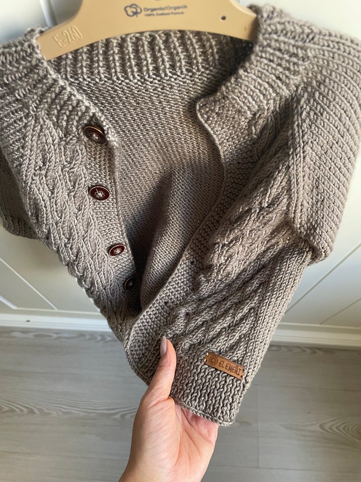 Bohem Tarzı Erkek Çocuk Örgü Hırka - Görsel 3