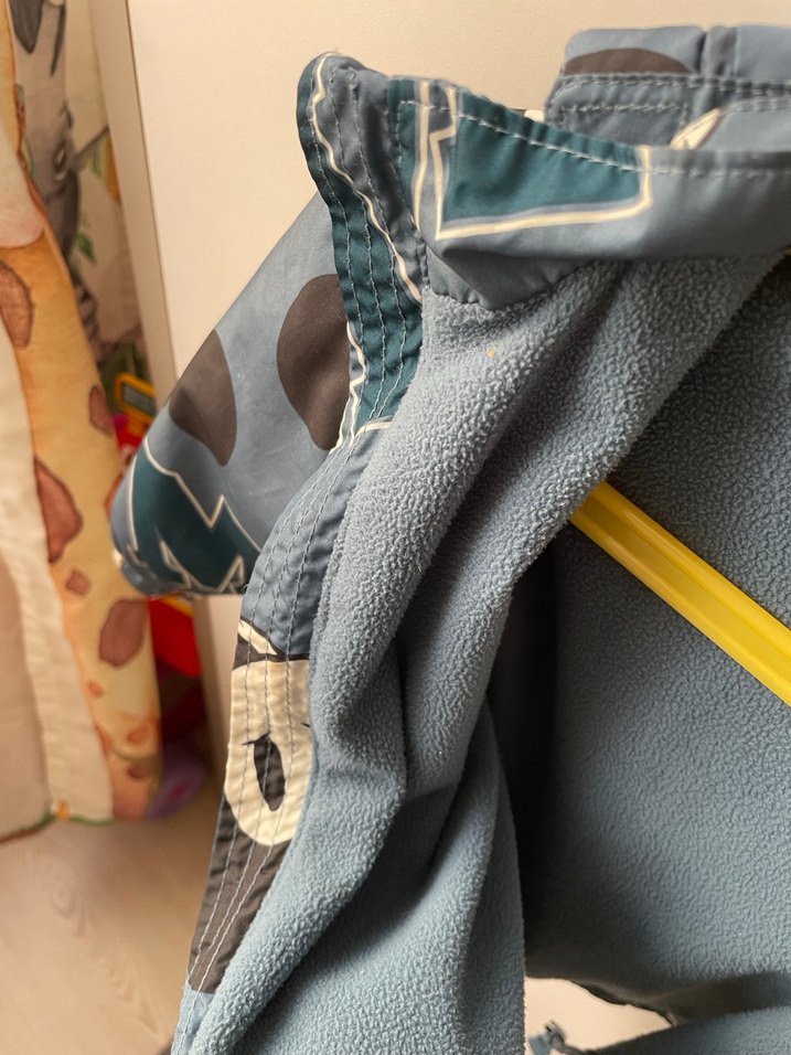 H&mM Mavi Mickey Mouse Baskılı Erkek Çocuk Yağmurluk - Görsel 5