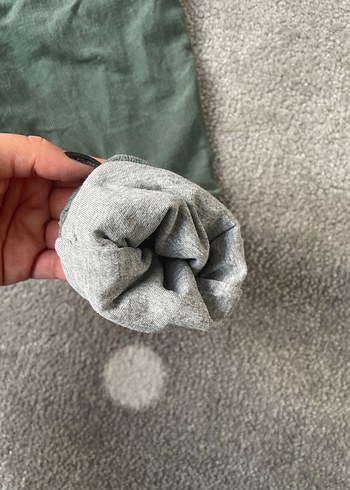 H&M Erkek Çocuk Yeşil Kadife Bol Kesim Pantolon - Görsel 4