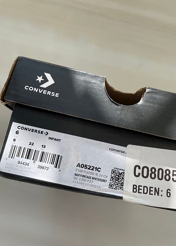 Converse Star Player 76 Çocuk Navy Blue Spor Ayakkabı - Görsel 4