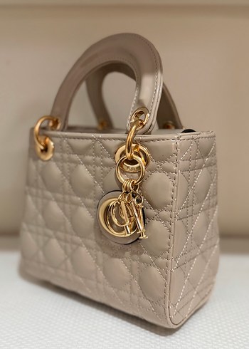 Bej Deri Zincir Detaylı Kadın Çanta - Görsel 2