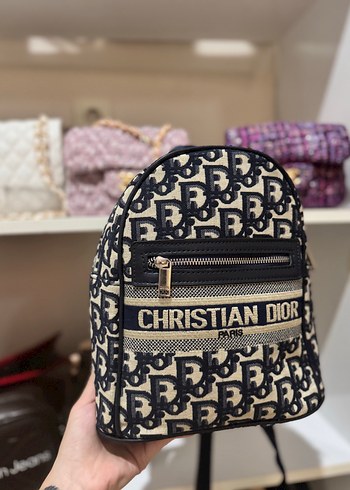 Christian Dior Baskılı Kahverengi Sırt Çantası