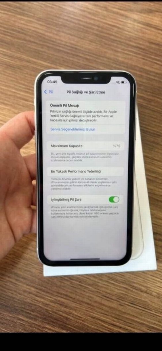 Beyaz iPhone 11tr - Görsel 3