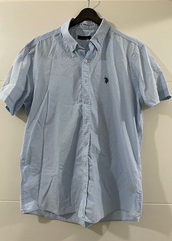 Mavi Kısa Kollu Erkek Gömlek - Görsel 2