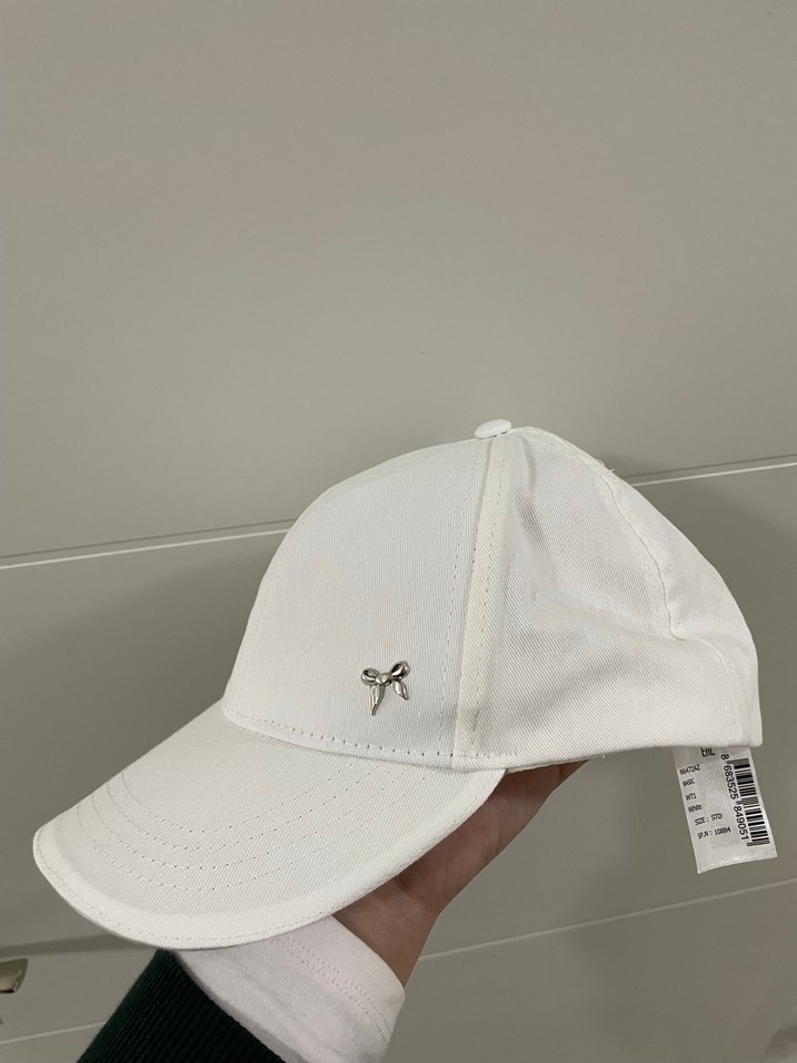 Beyaz Kadın Şapka - Görsel 4