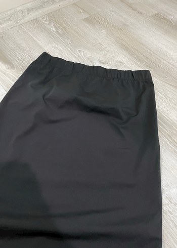 Siyah Uzun Kadın Etek Yırtmaçlı - Görsel 3