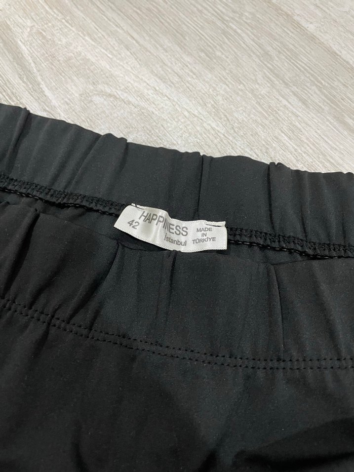 Siyah Uzun Kadın Etek Yırtmaçlı - Görsel 2