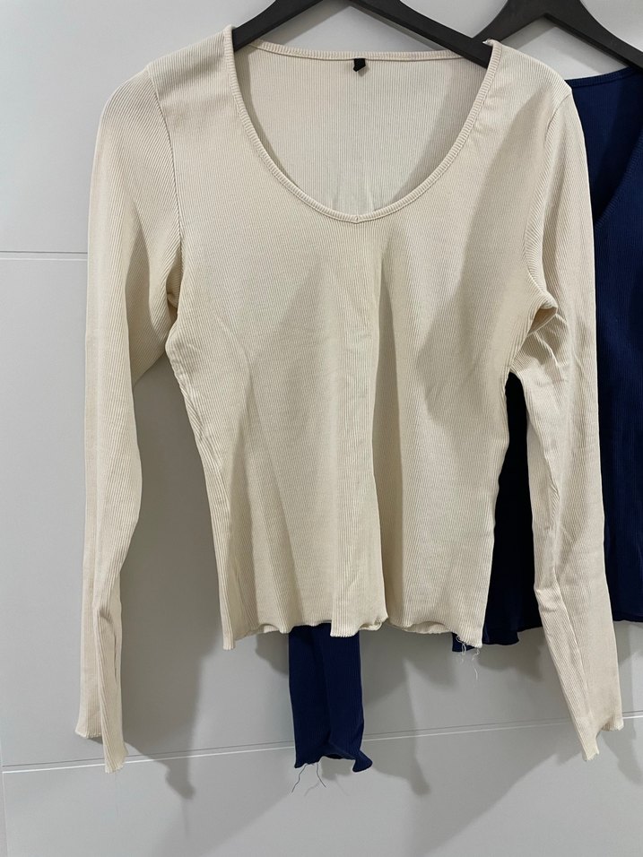 2 li V Yaka Kadın Uzun Kollu - Görsel 3