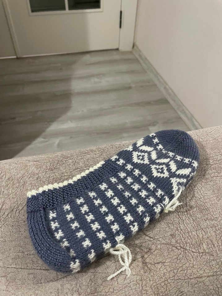 Çeyizlik el örgüsü patik - Görsel 2