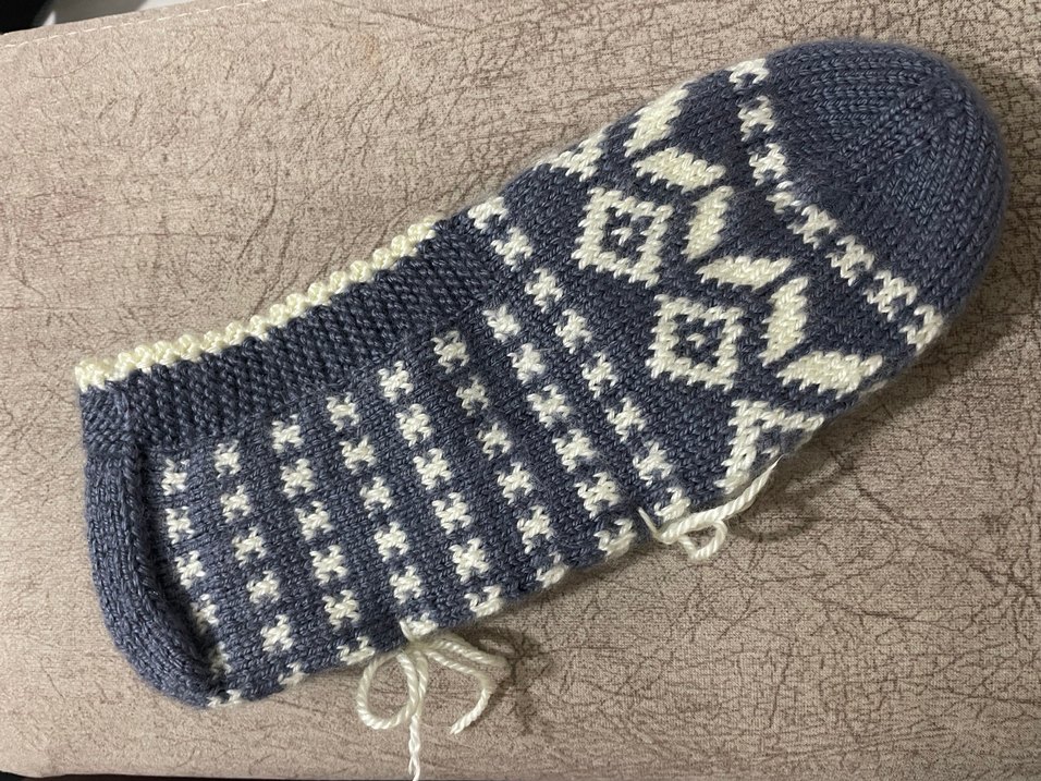 Çeyizlik el örgüsü patik - Görsel 5