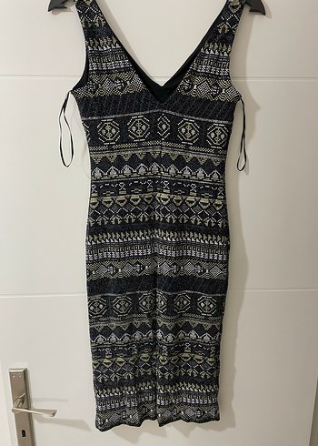 Simli kadın elbise - Görsel 4