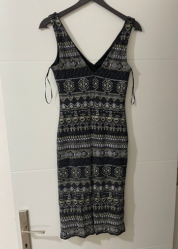 Simli kadın elbise - Görsel 7