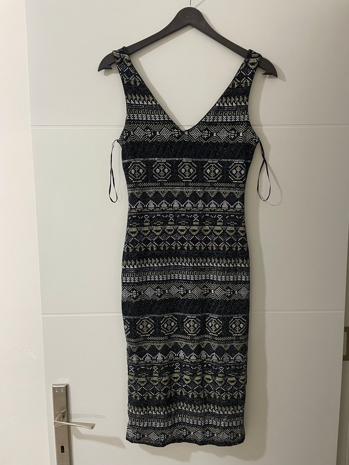 Simli kadın elbise - Görsel 2