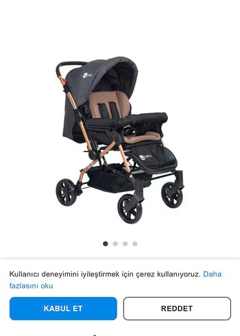 Bej ve Gri Bebek Arabası - Görsel 2
