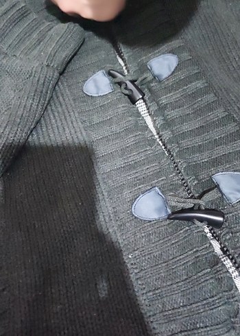 Erkek Gri Kısa Kürklü Kapüşonlu Kış Ceketi - Görsel 3