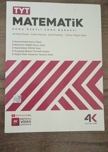 4K TYT Matematik Konu Özetli Soru Bankası