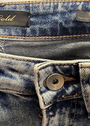 27 Beden mavi Renk Kadın Mavi Midi Denim Jean