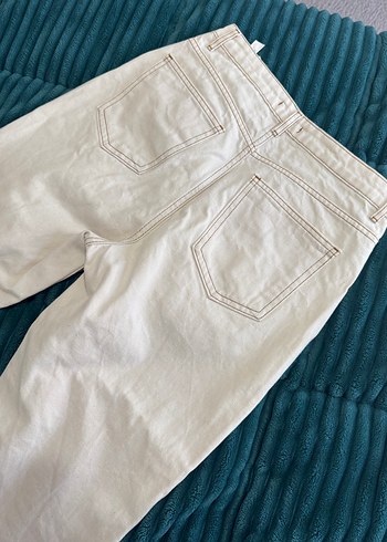 40 Beden Trendyolmilla Beyaz-Krem Kadın Kot Pantolon