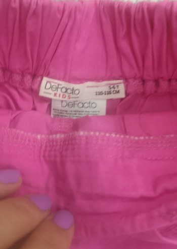 Defacto Kemerli Pembe Kız Şortu